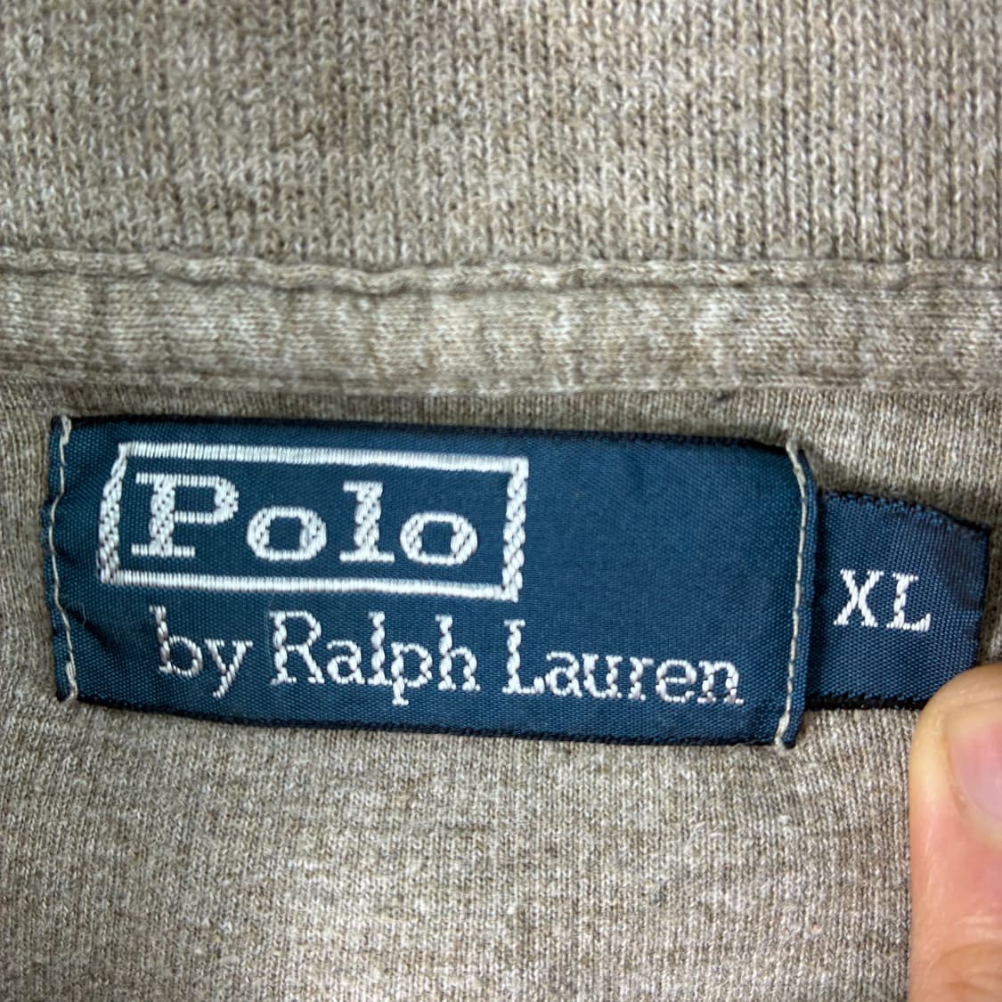 Polo  폴로 랄프로렌 자수 코튼 숄카라 멜란지 니트  상품이미지4