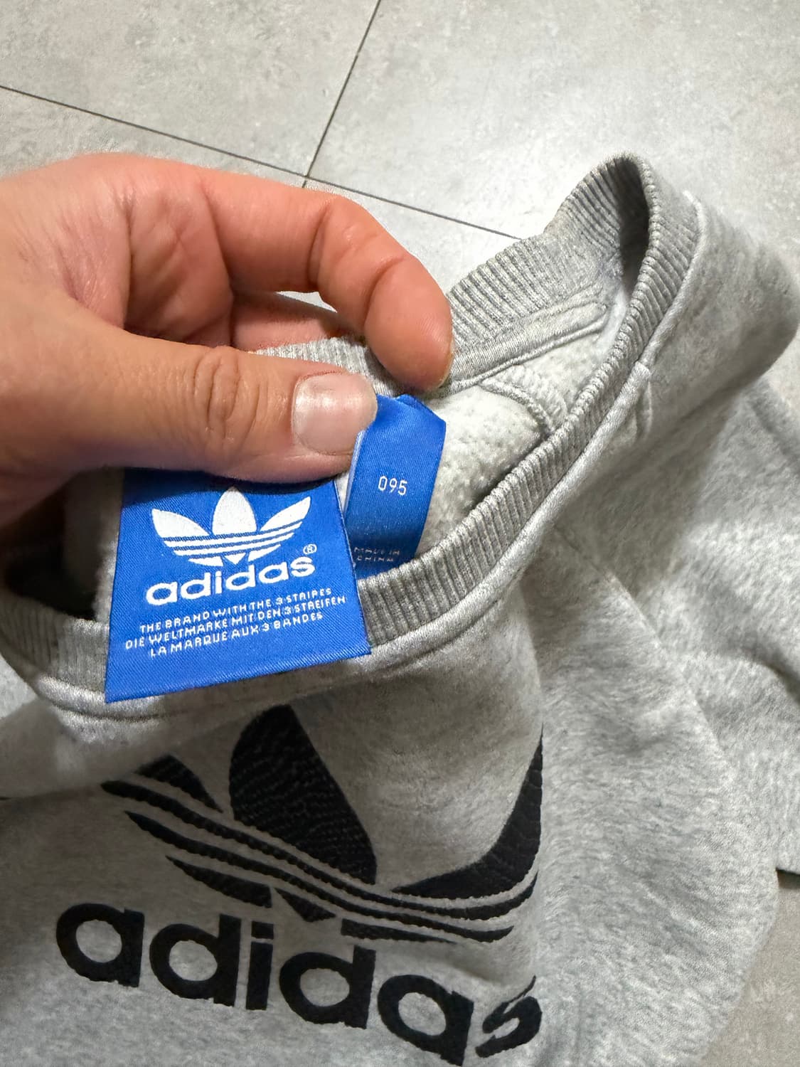 아디다스 트레포일  빈티지 스웻셔츠  95size   상품이미지4