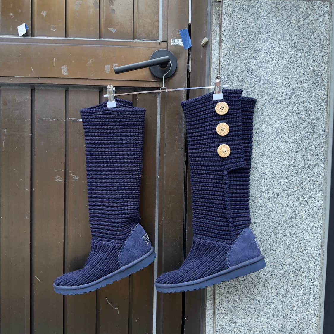 2000s Y2K 니트 카디 어그 부츠 상품이미지3