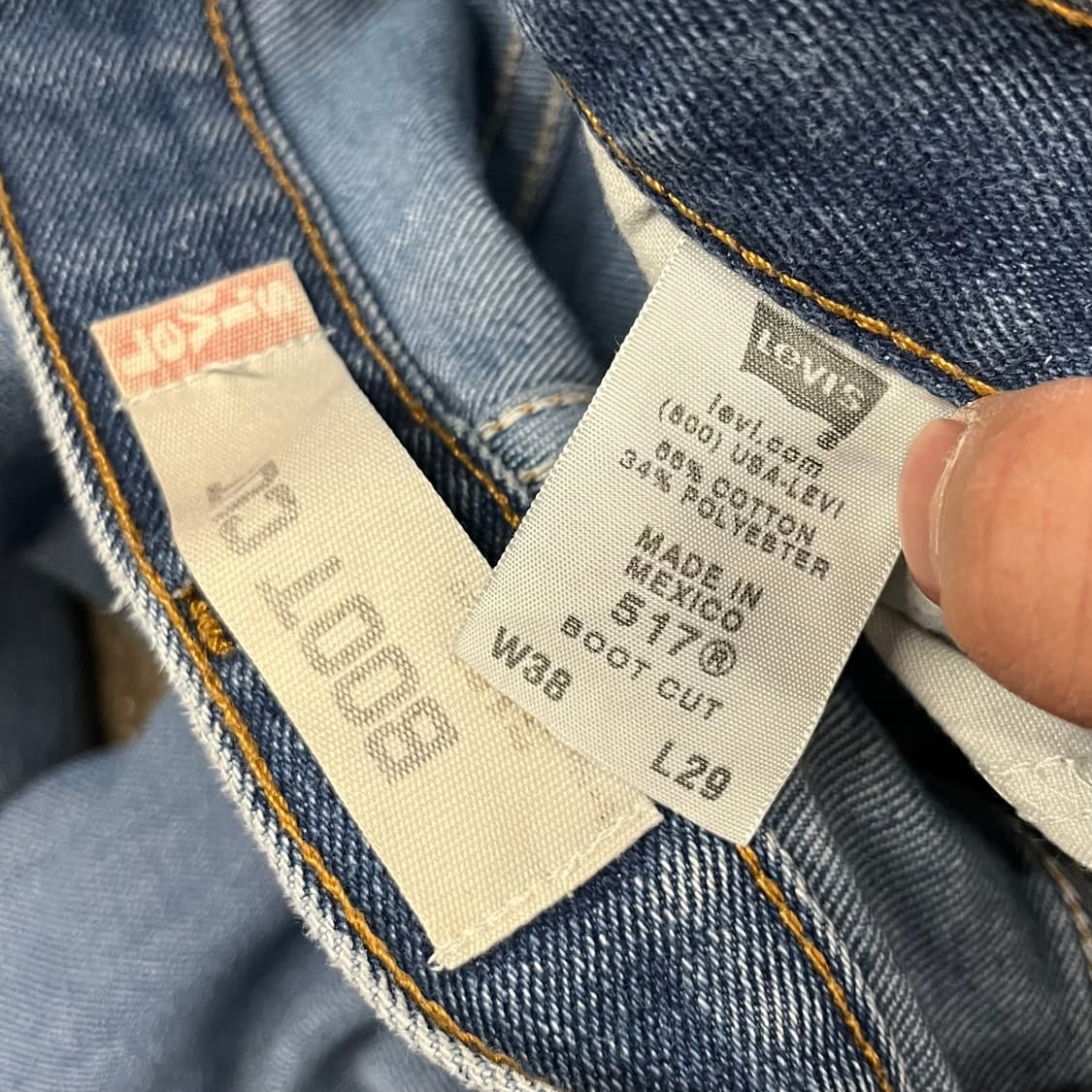 00s Levis517 데님 부츠컷 (35) 상품이미지5