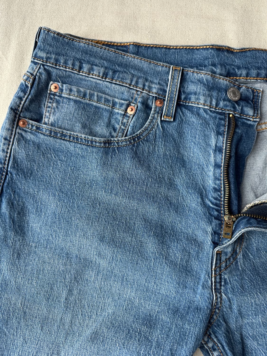 리바이스 502 테이퍼드 데님팬츠 연청 34 상품이미지4