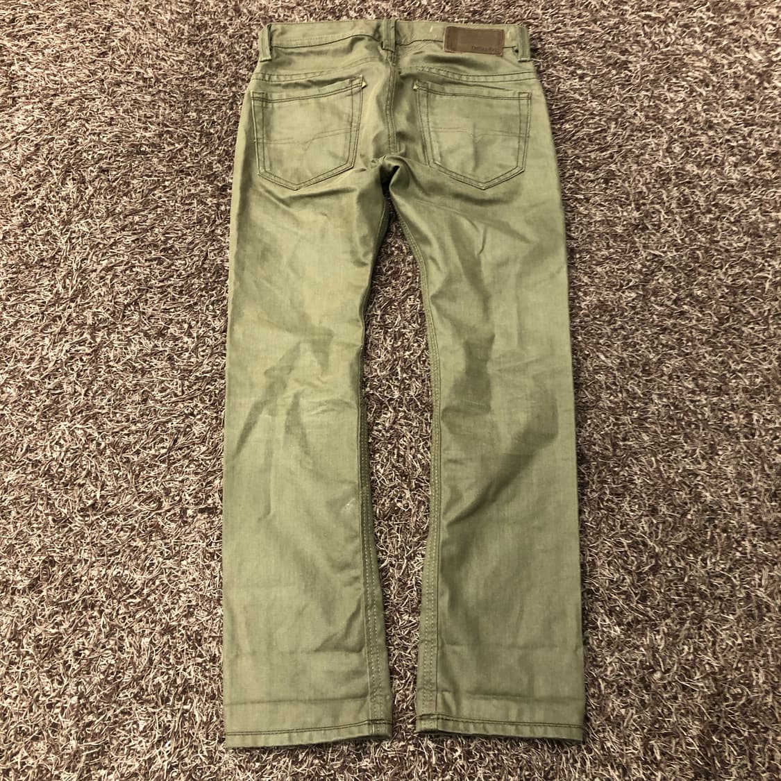 디젤 THAVAR  올리브 그린 슬림 데님 팬츠 상품이미지4