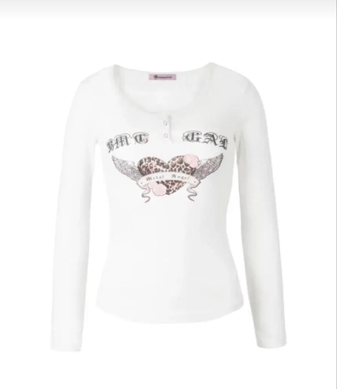 베이비메탈클럽 베메클 걀 티 화이트 상품이미지1