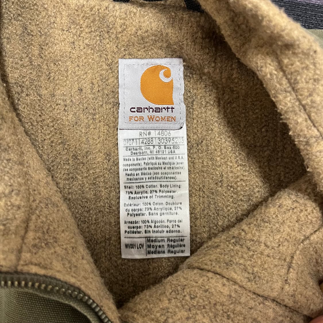 00s 칼하트 WV001 쉐르파 라이닝 모크넥 베스트 MR 상품이미지3