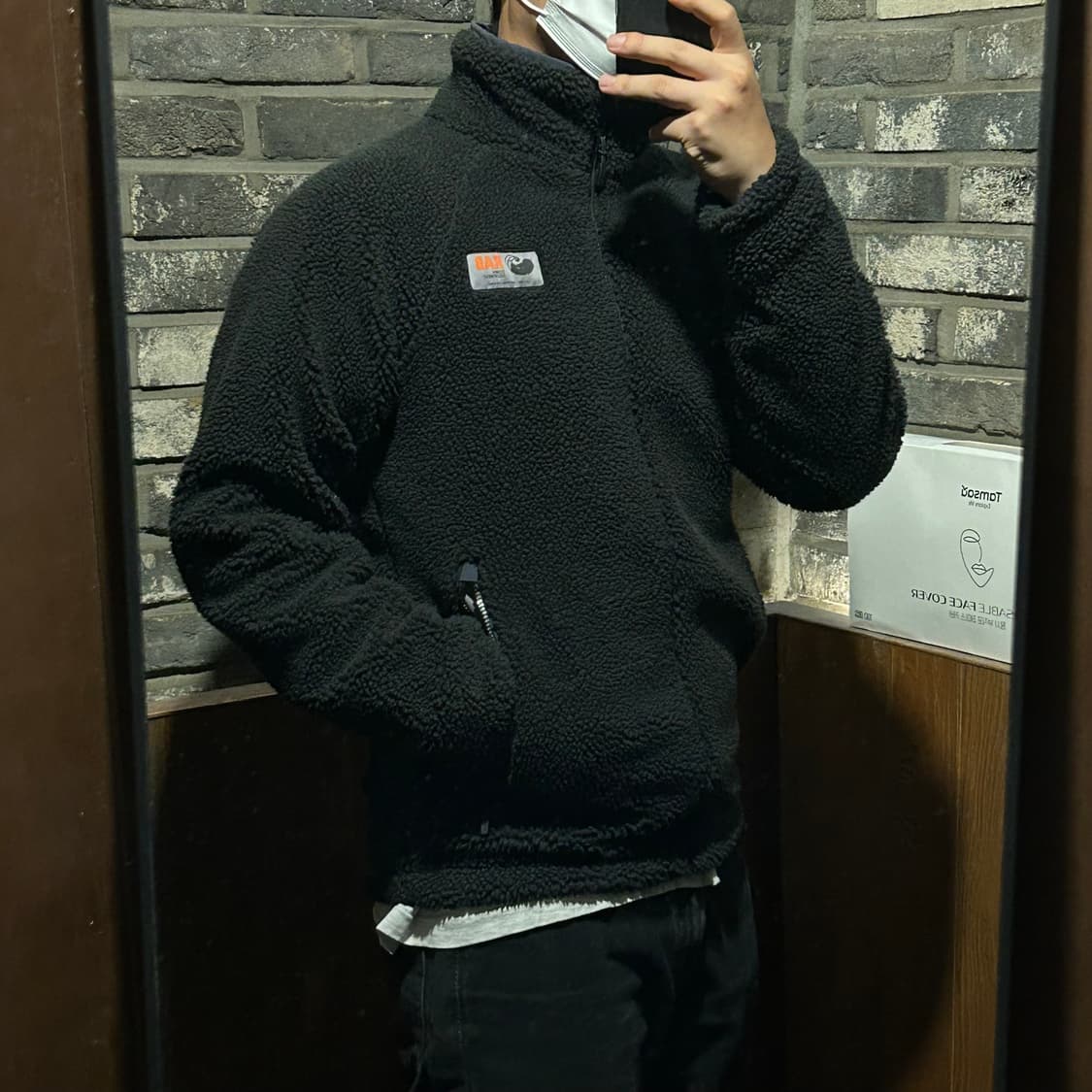 M) 랩 RAB 블랙 플리스 파일 자켓 상품이미지10