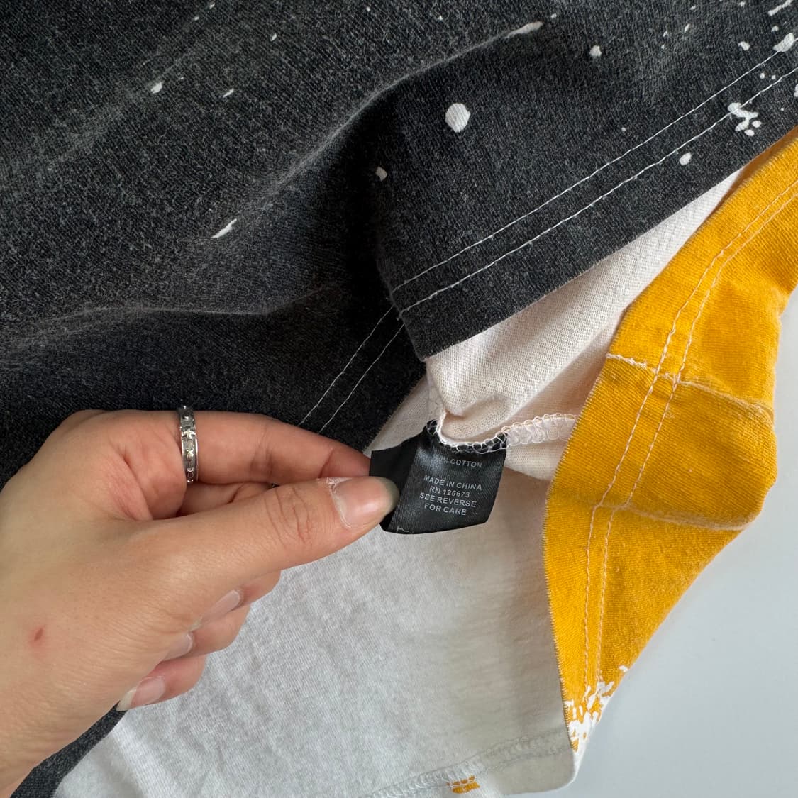 NFL 옐로우 차콜 배색 반팔 티셔츠 상품이미지6