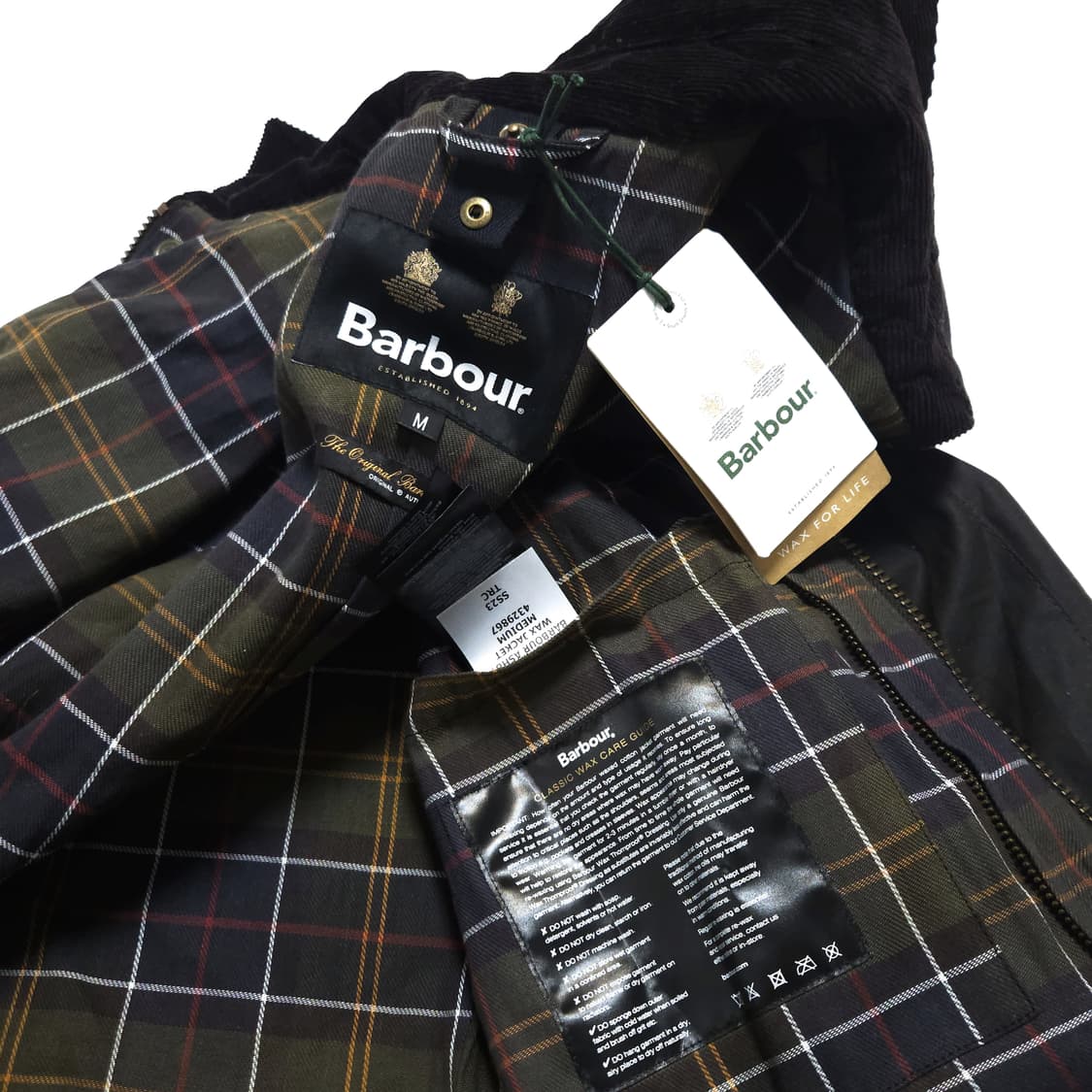 바버 Barbour 애쉬비 왁스 자켓 올리브 상품이미지7