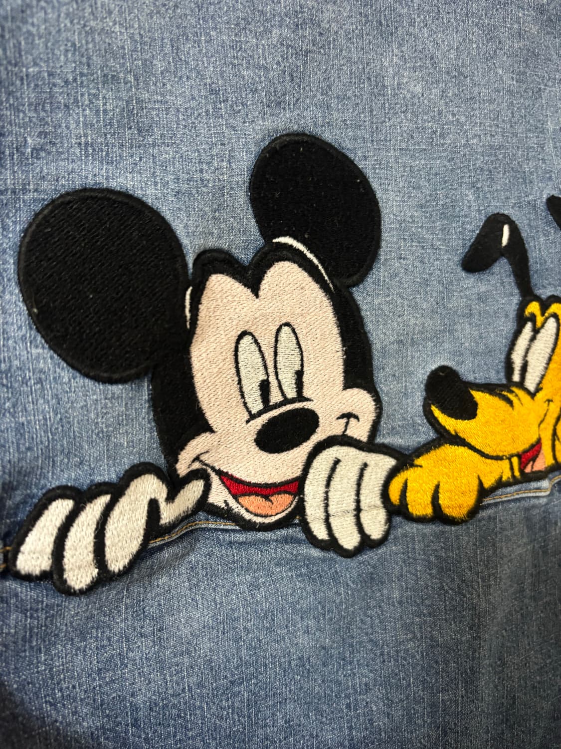 빈티지 디즈니 미키마우스 데님 셔츠 남방 상품이미지7