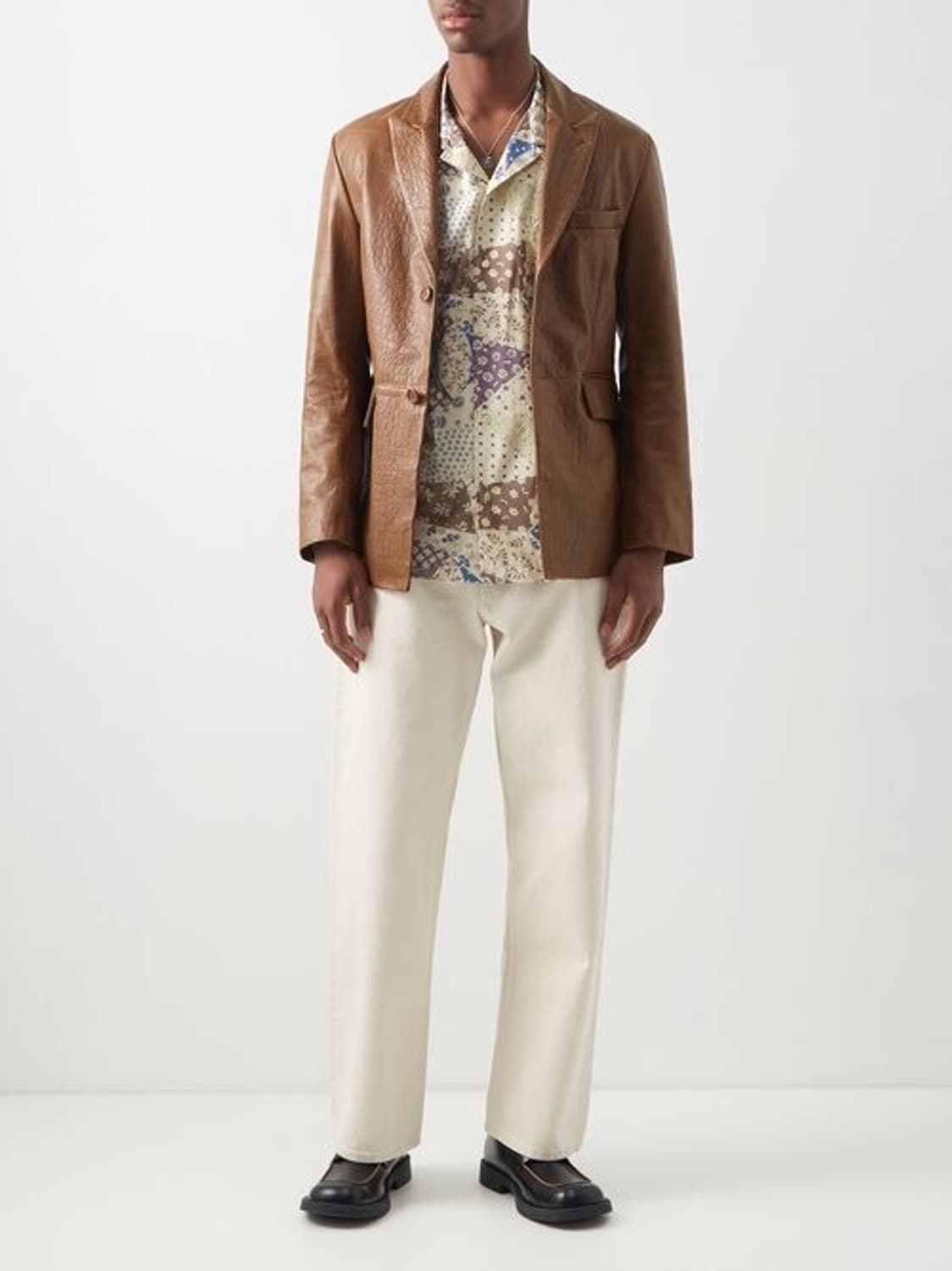 SUNFLOWER 선플라워 레더 블레이져 가죽 자켓 48(100) 상품이미지3