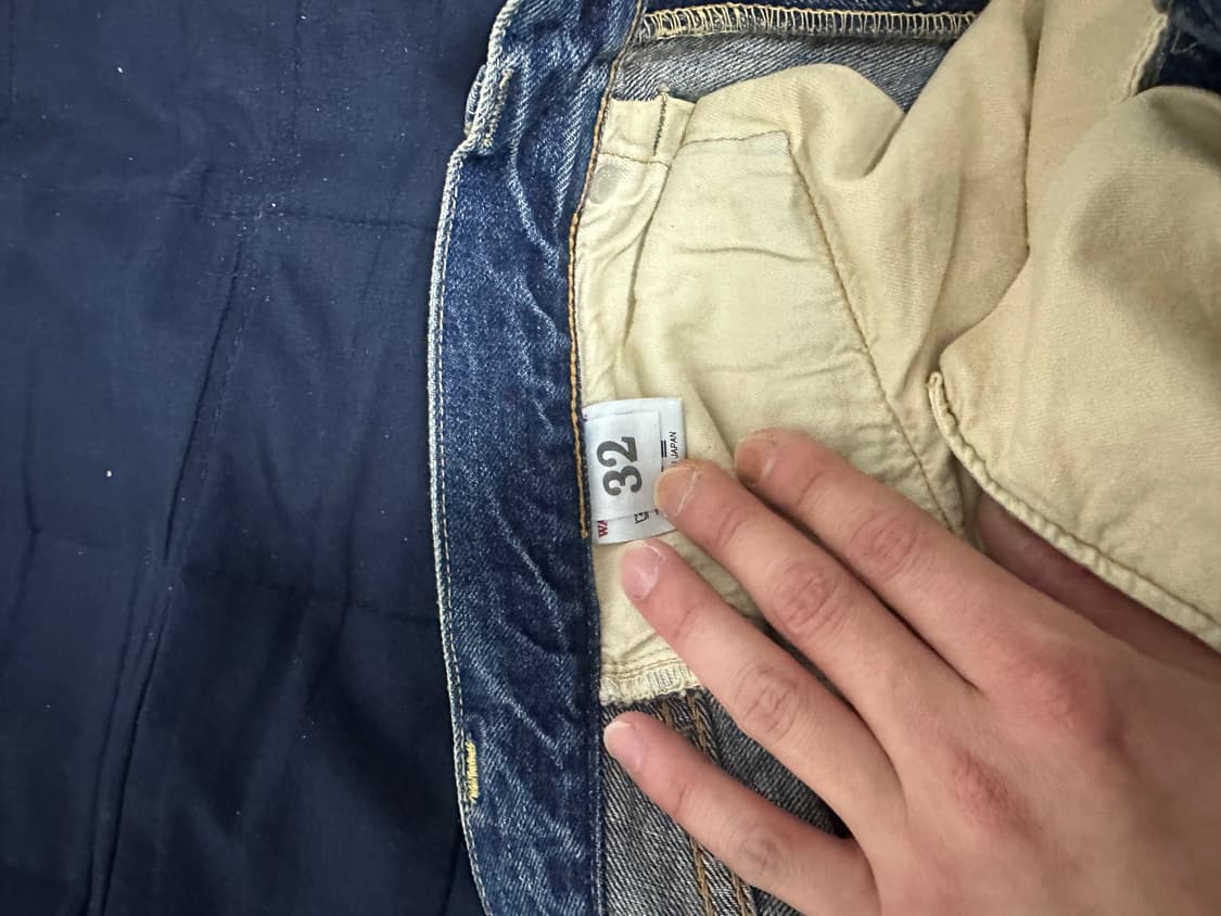 웨어하우스 1101 미디엄 인디고 워시 데님 청바지 (31기장) 상품이미지4