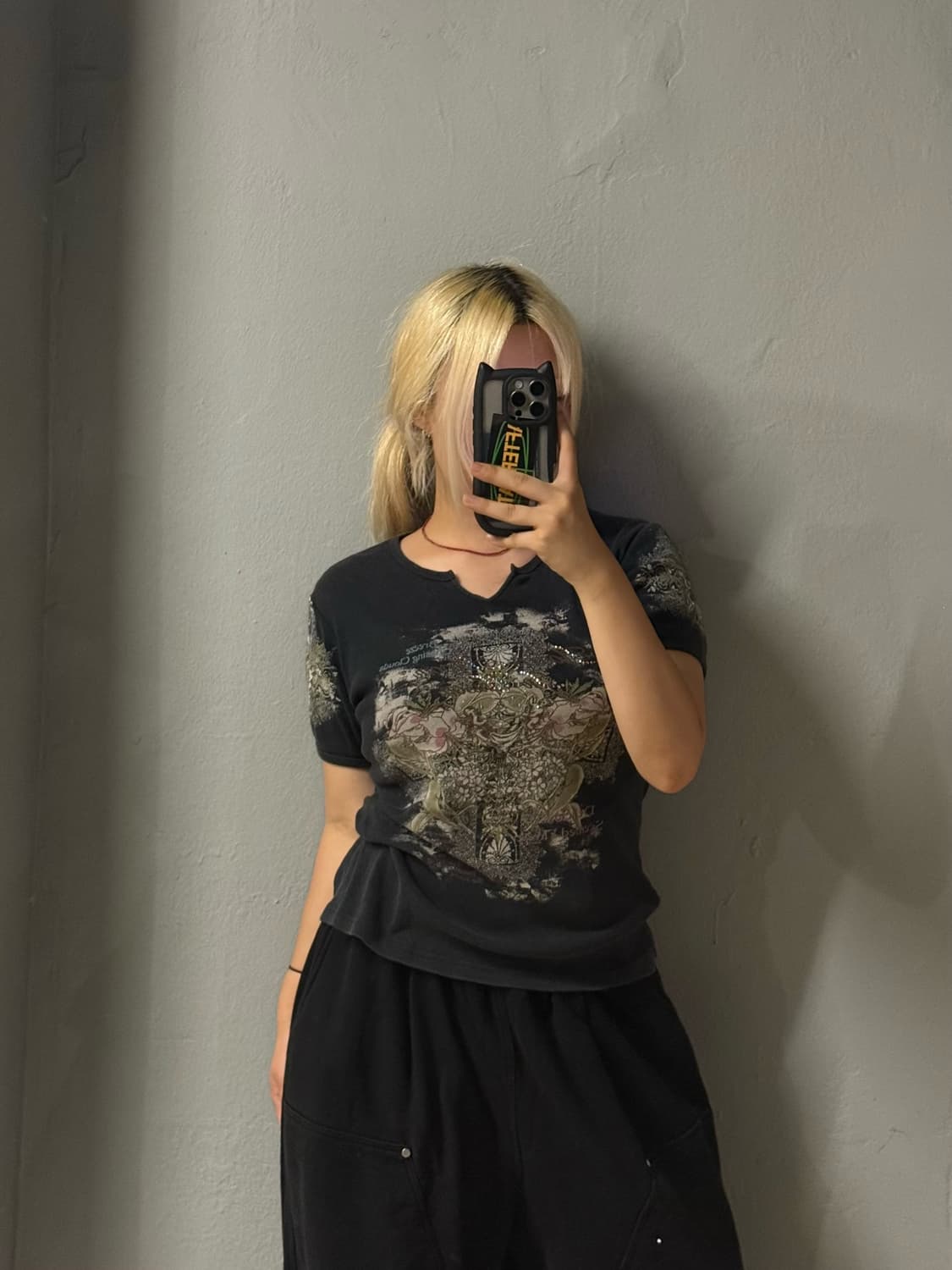 oriental y2k printing detail top 상품이미지2