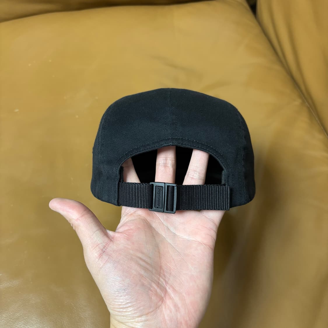 Supreme 슈프림 24ss 블랙 캠프캡 모자 Washed Black 상품이미지8