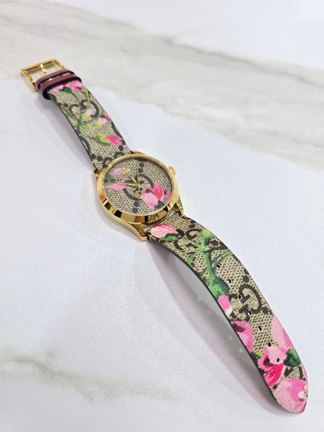 [정품] 구찌 GG 수프림 핑크 블라썸 시계 YA1264038 상품이미지3