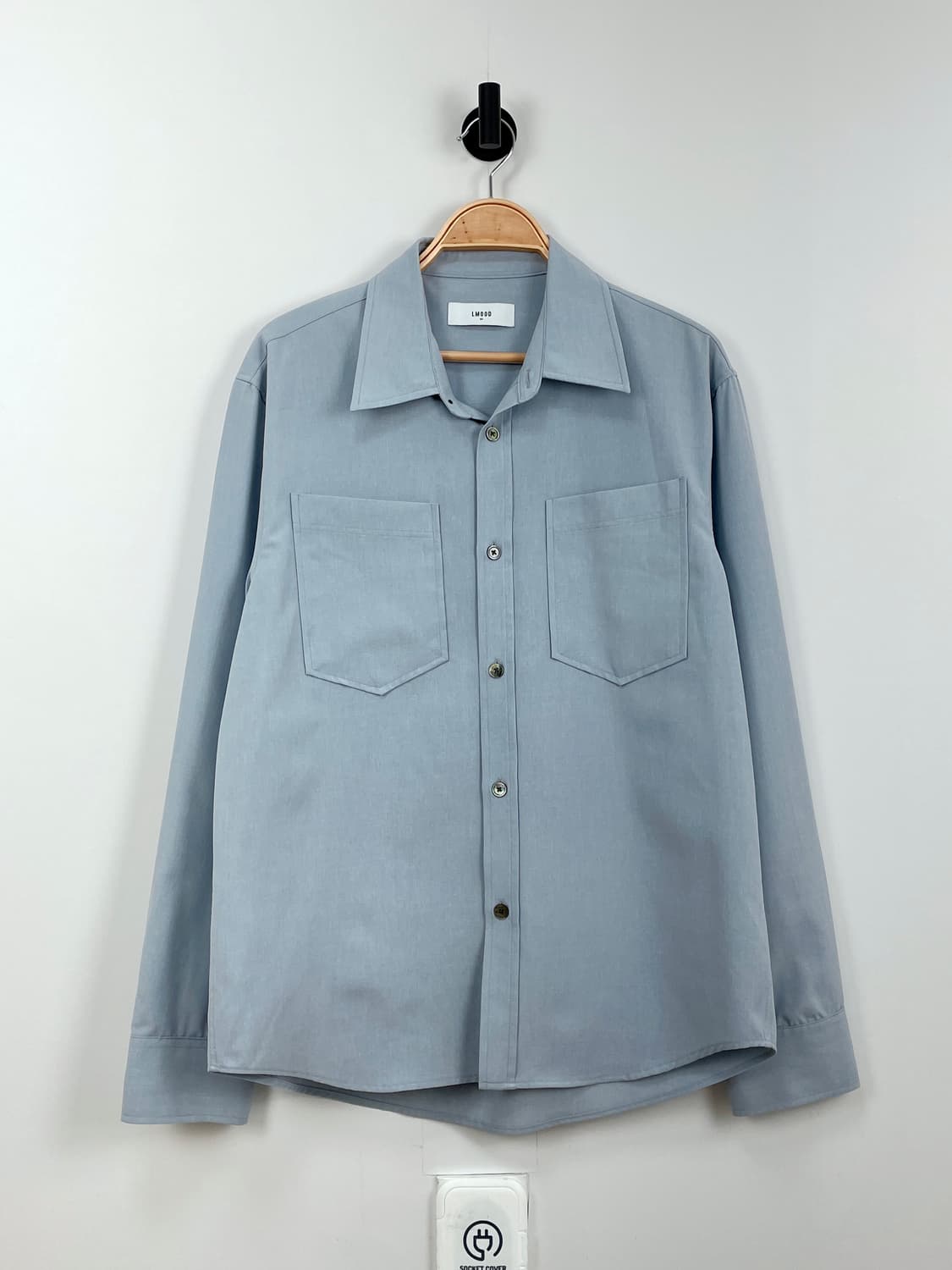 엘무드(LMOOD) 미니멀 더블 포켓 셔츠 상품이미지2