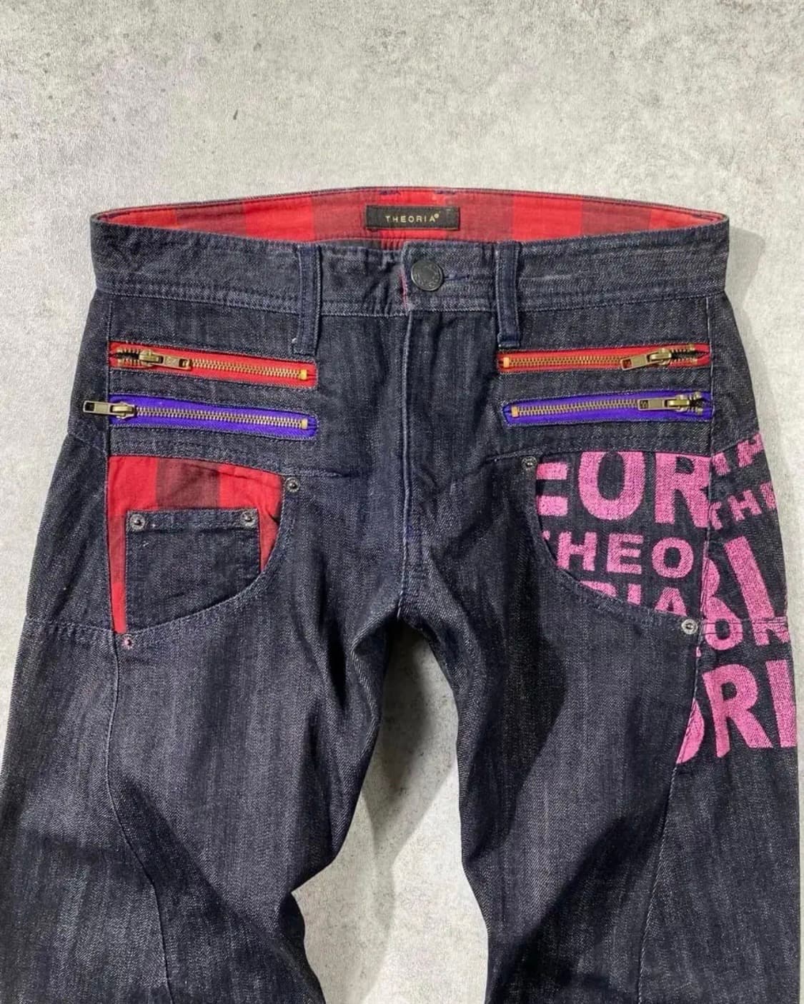 THEORIA 흑청 데님 빈티지 워싱 바지 상품이미지4