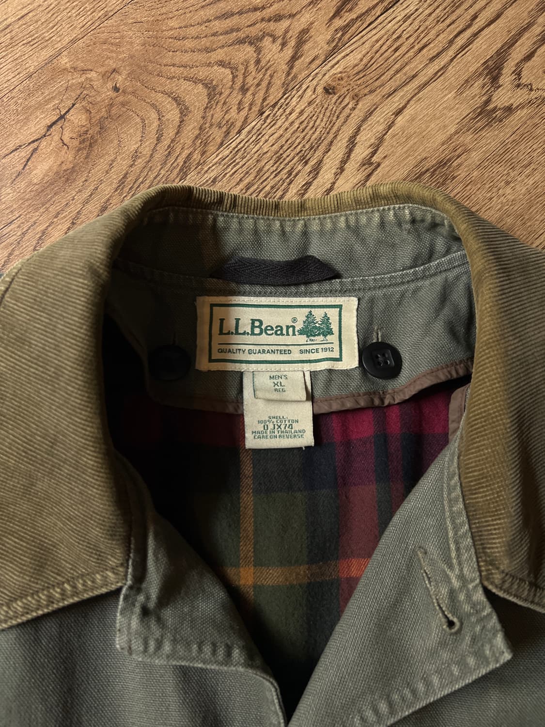 [XL]엘엘빈 USA 프리마로프트 체크 라이닝 헌팅 자켓 상품이미지2