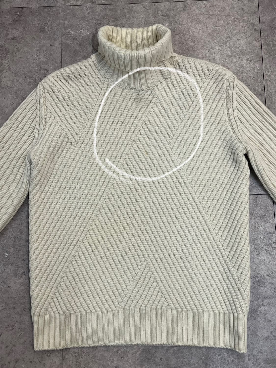 시스템 목폴라 니트 아이보리 95 #csz2378 상품이미지5