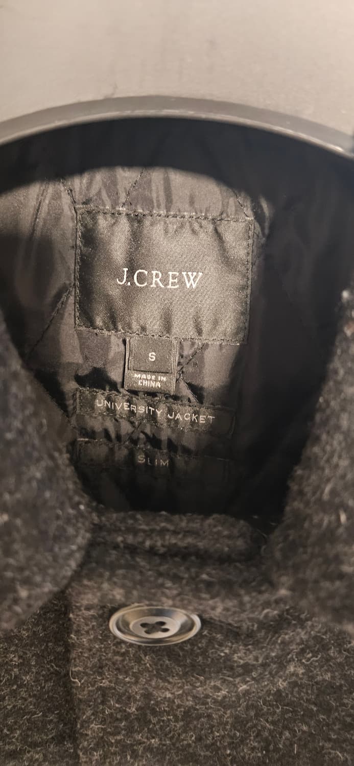 j crew 울 하프코트 차콜그레이 S 새상품 상품이미지3
