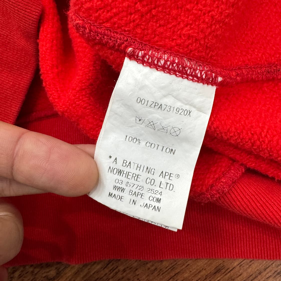 L BAPE 베이프 x 코카콜라 적계 후드 집업  상품이미지9