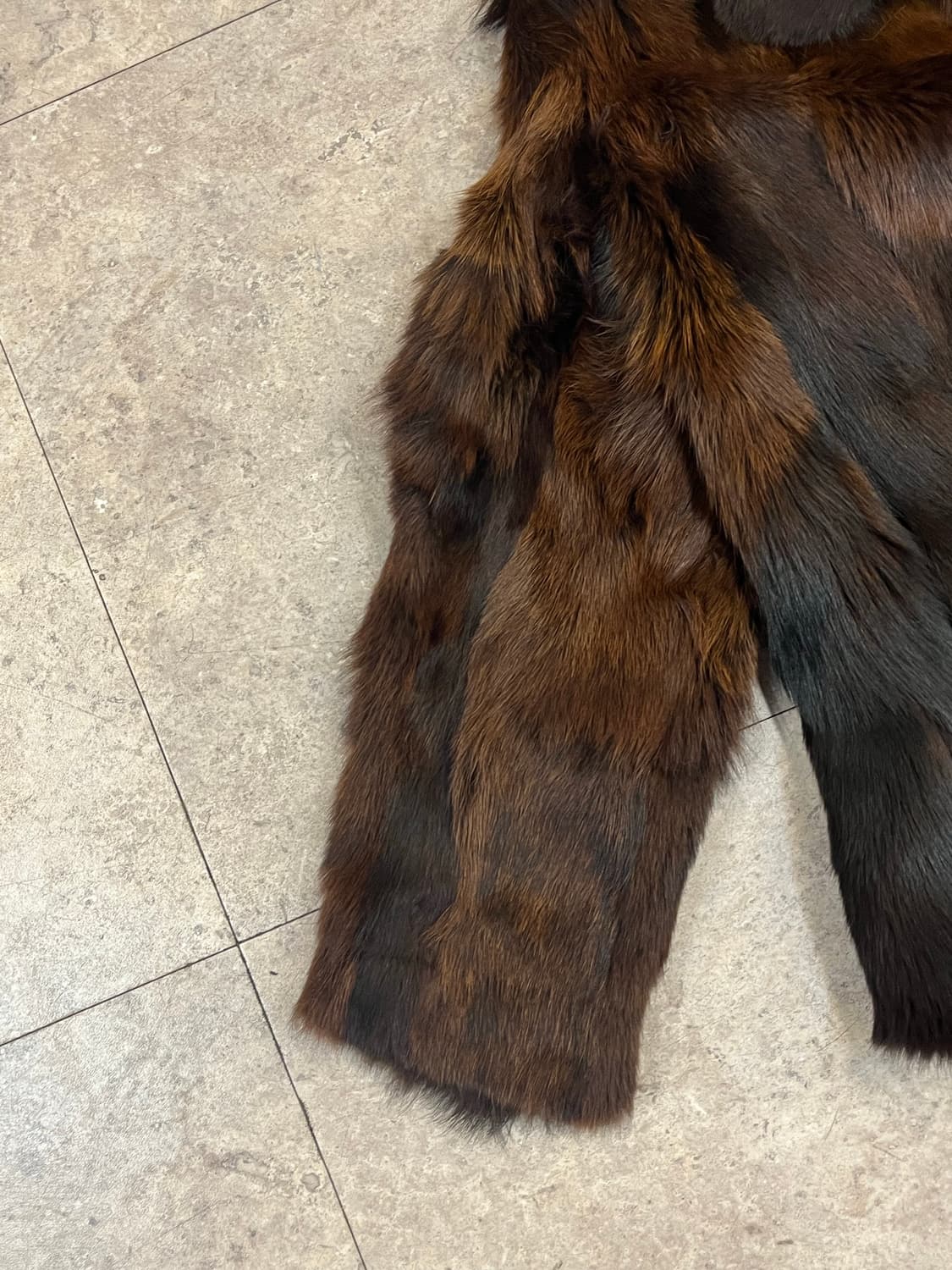 빈티지 페이크 퍼 자켓 브라운 42 #csz2647 상품이미지5