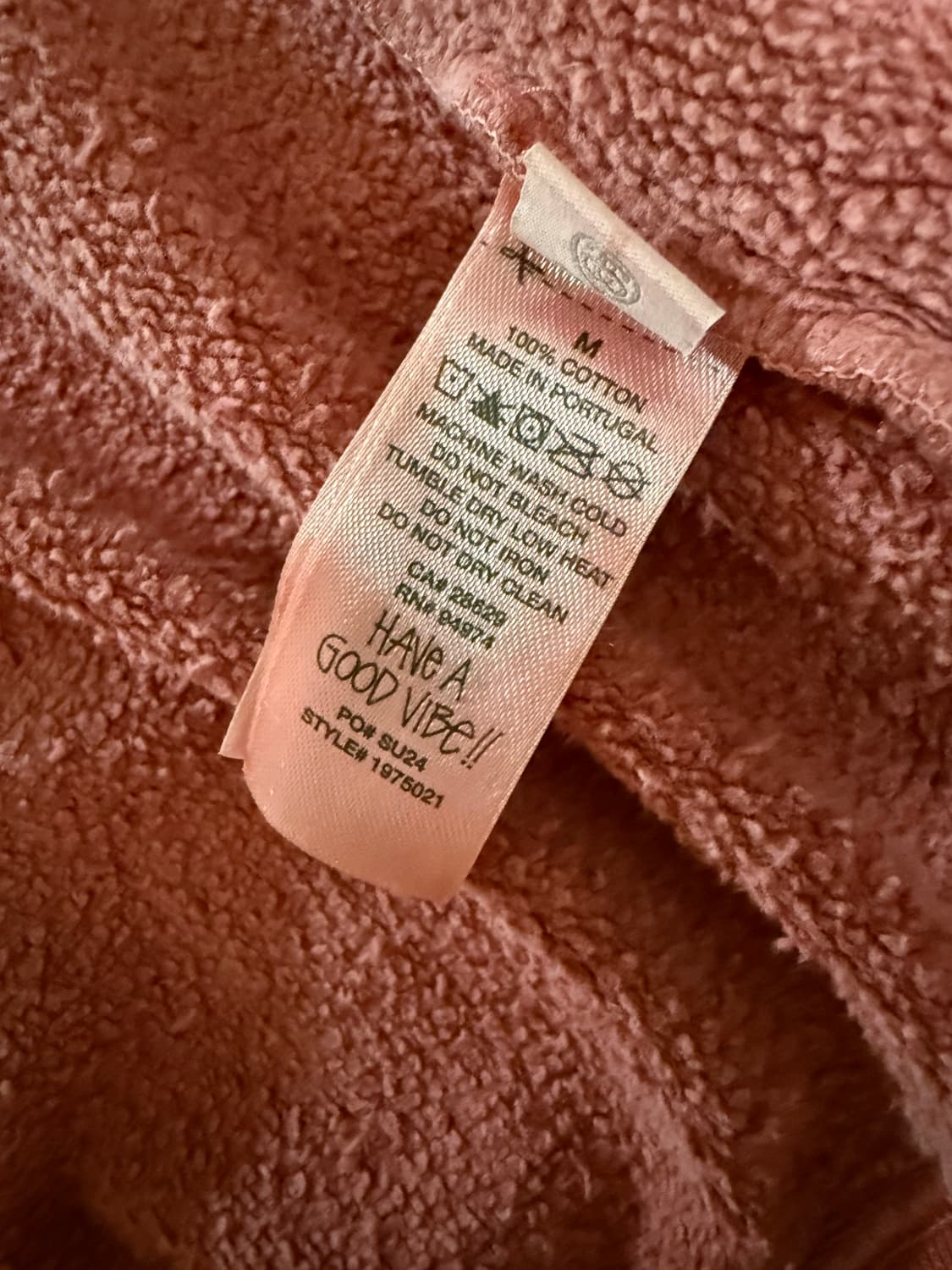 스투시 피그먼트 다이드 스무스 스탁 집 후드집업 M 상품이미지5