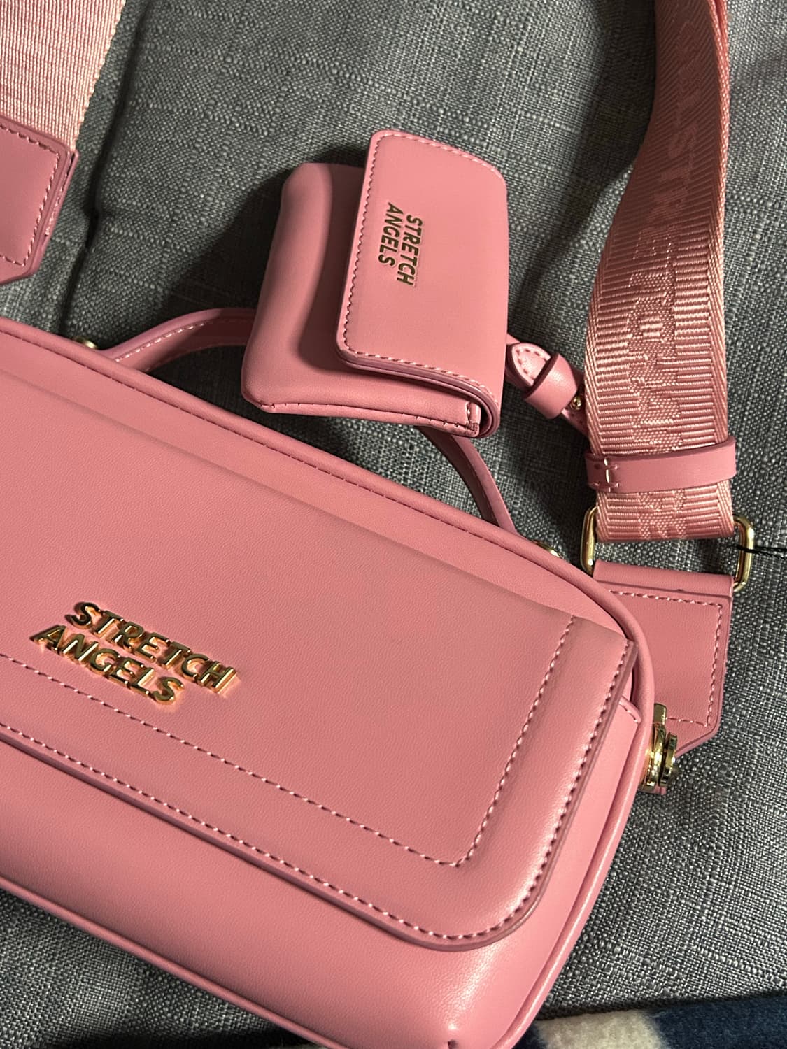 스트레치엔젤스 플랩 멀티 파니니백 (핑크) 상품이미지2