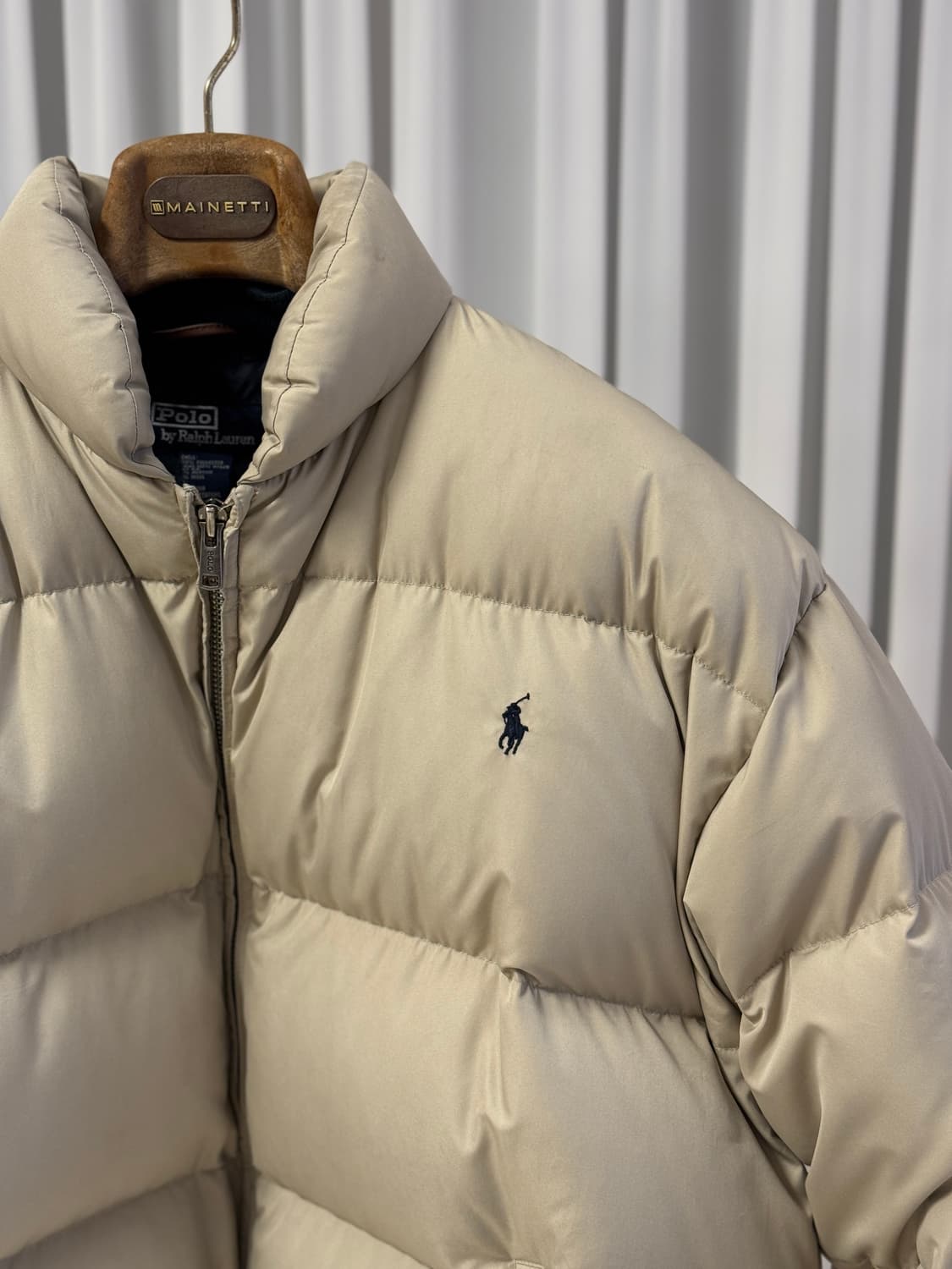 폴로 랄프로렌 베이지 덕다운 패딩점퍼 L 상품이미지2
