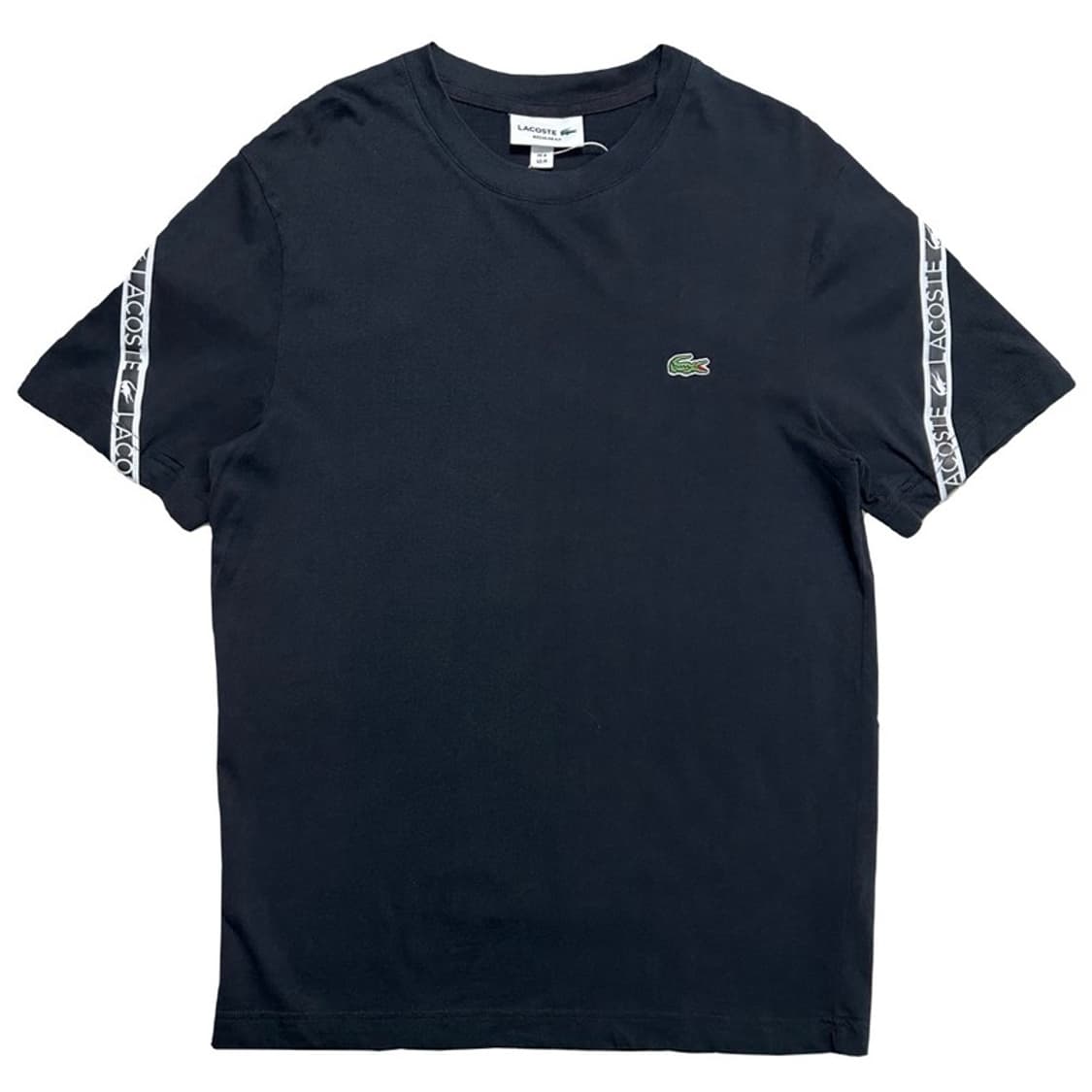LACOSTE 블랙 로고 데이프 반팔 M 상품이미지1