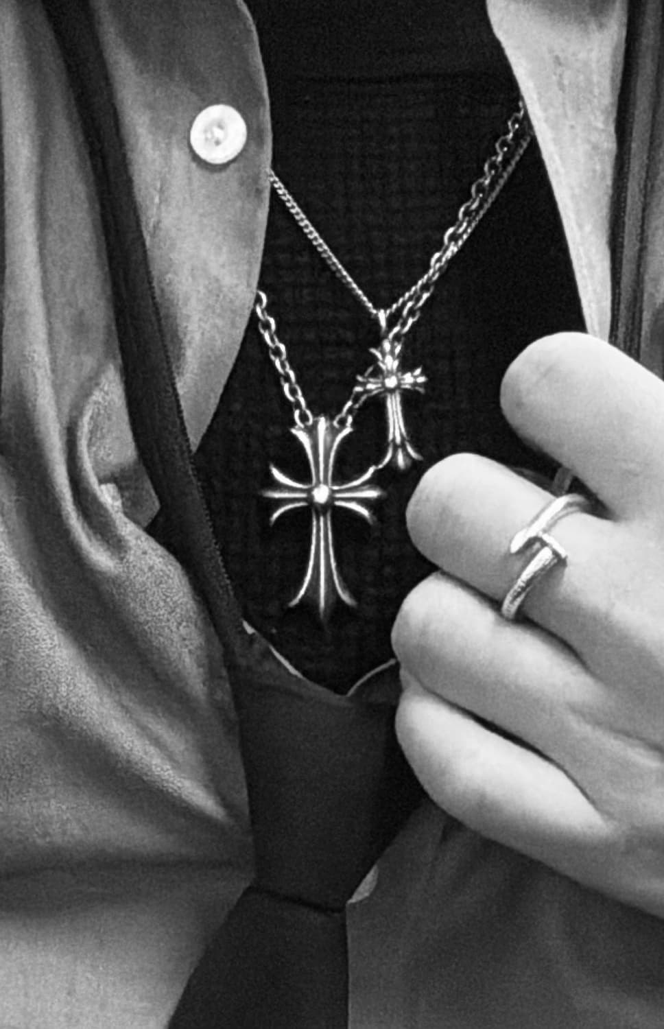 크롬하츠 더블 크로스 펜던트(본인) 상품이미지1