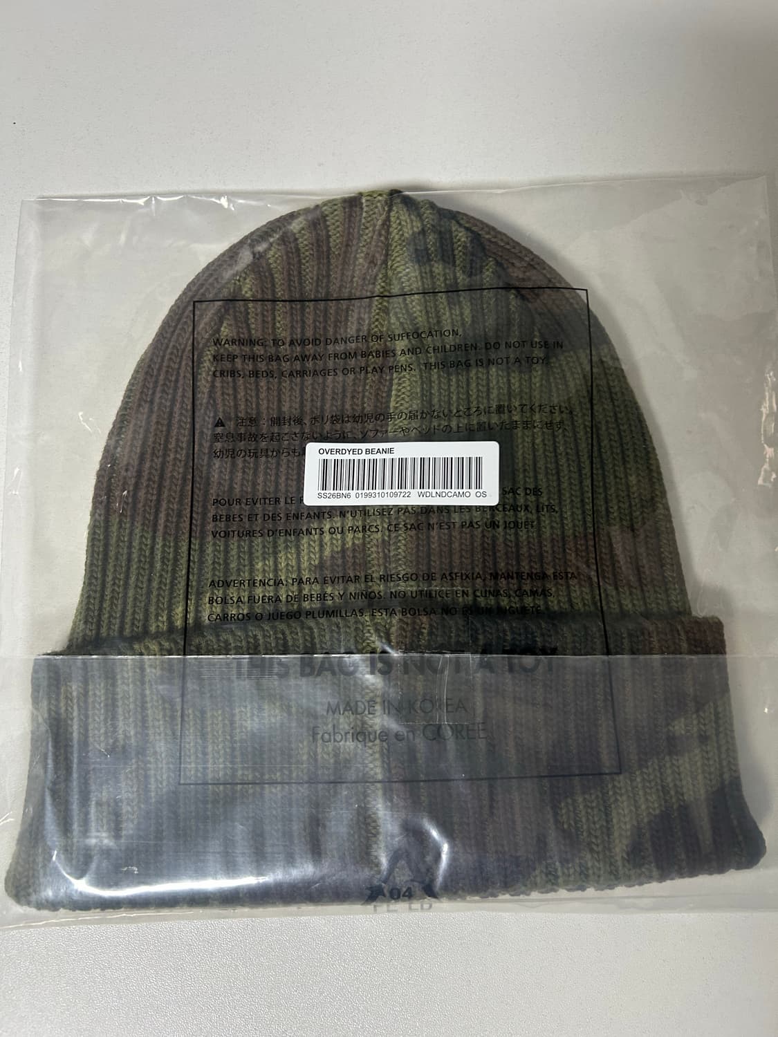 (정품)슈프림카모오버다이드비니 상품이미지2