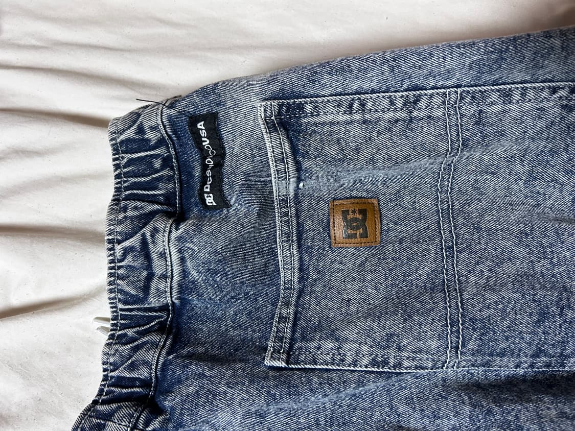 DC 스케이트보드 워싱 밴딩 데님팬츠  상품이미지5