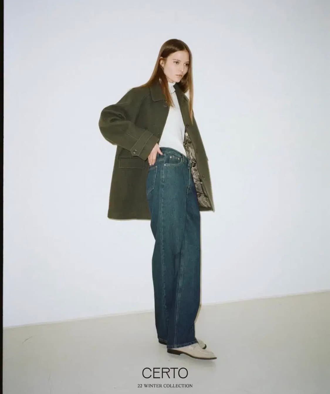 쎄르토 CERTO Balmacaan Half Coat _Charcoal 상품이미지2