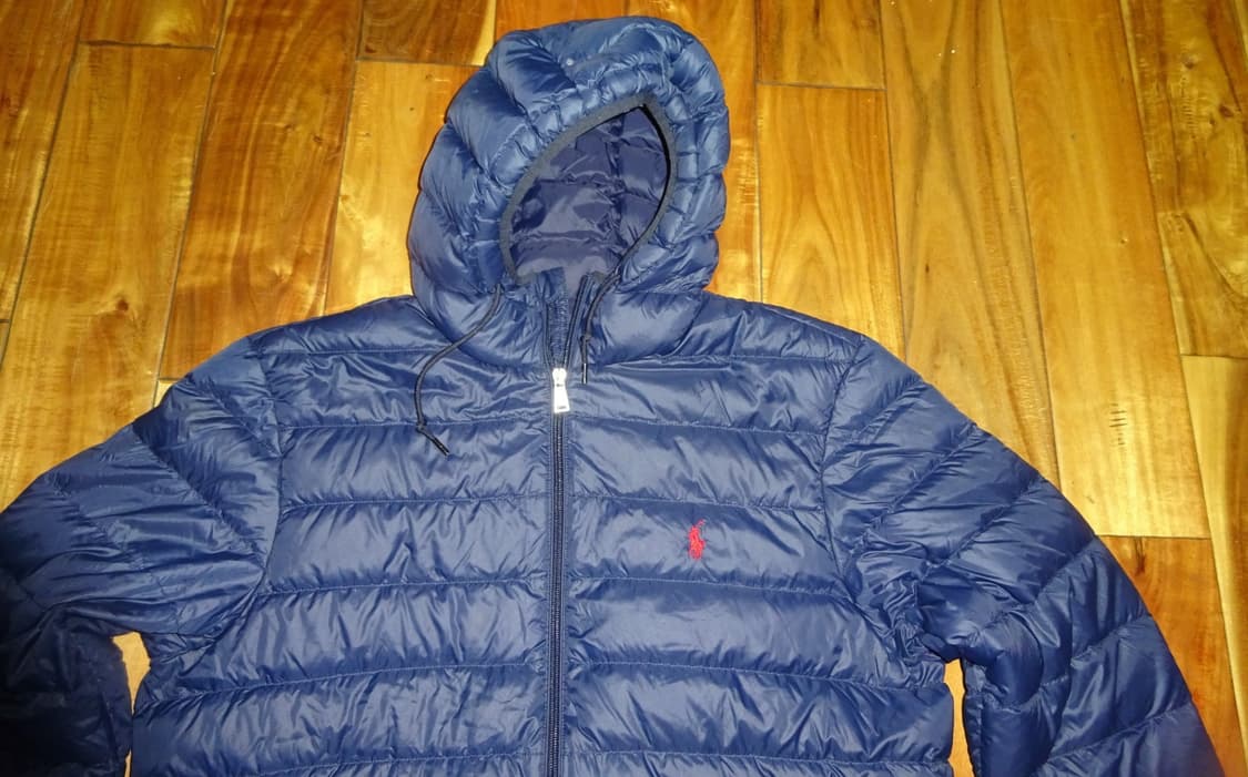 폴로 랄프로렌 마이크로 패킹 후드 다운 점퍼 네이비 상품이미지2