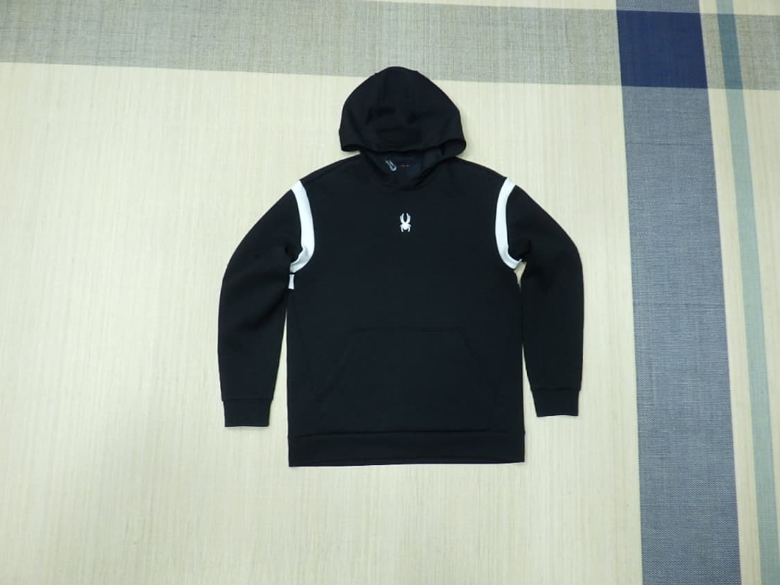 (L/100) 스파이더 남성용 라인블럭 후디 스웨트셔츠 상품이미지1