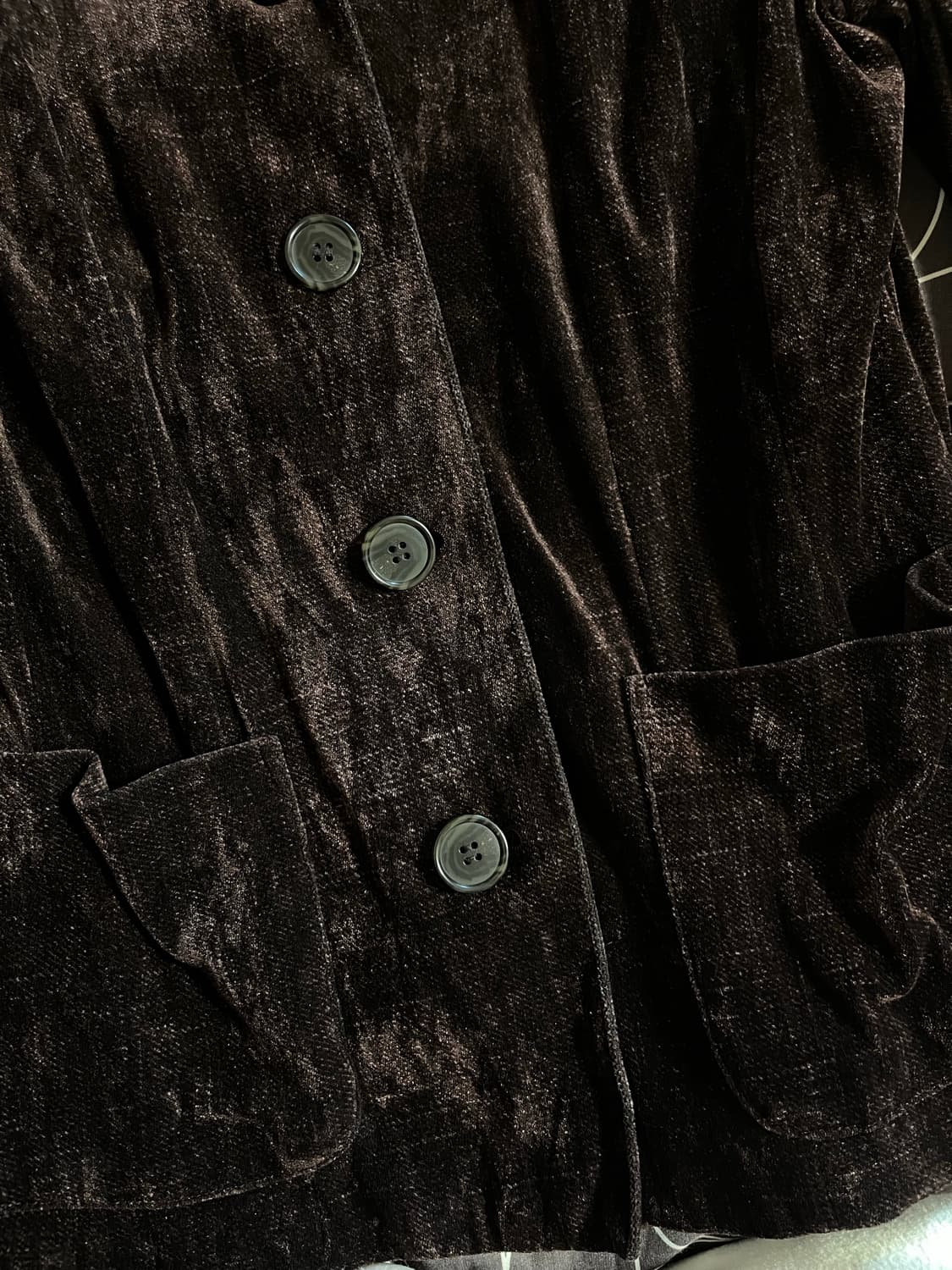 벨벳 셔츠(브라운) 상품이미지2