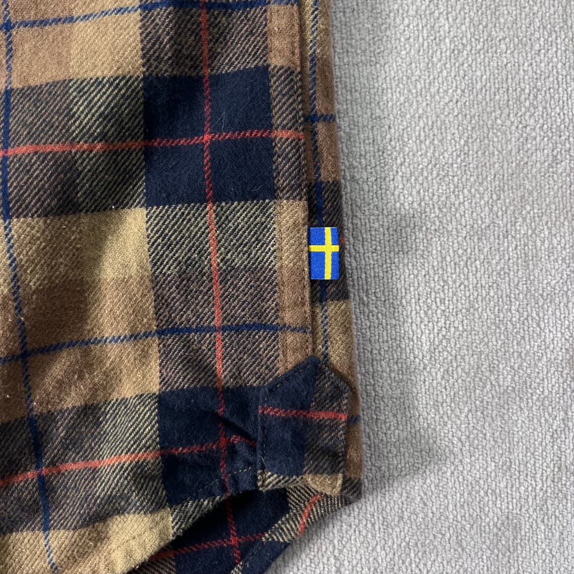 95 피엘라벤 싱기 헤비 플란넬 체크셔츠 상품이미지5