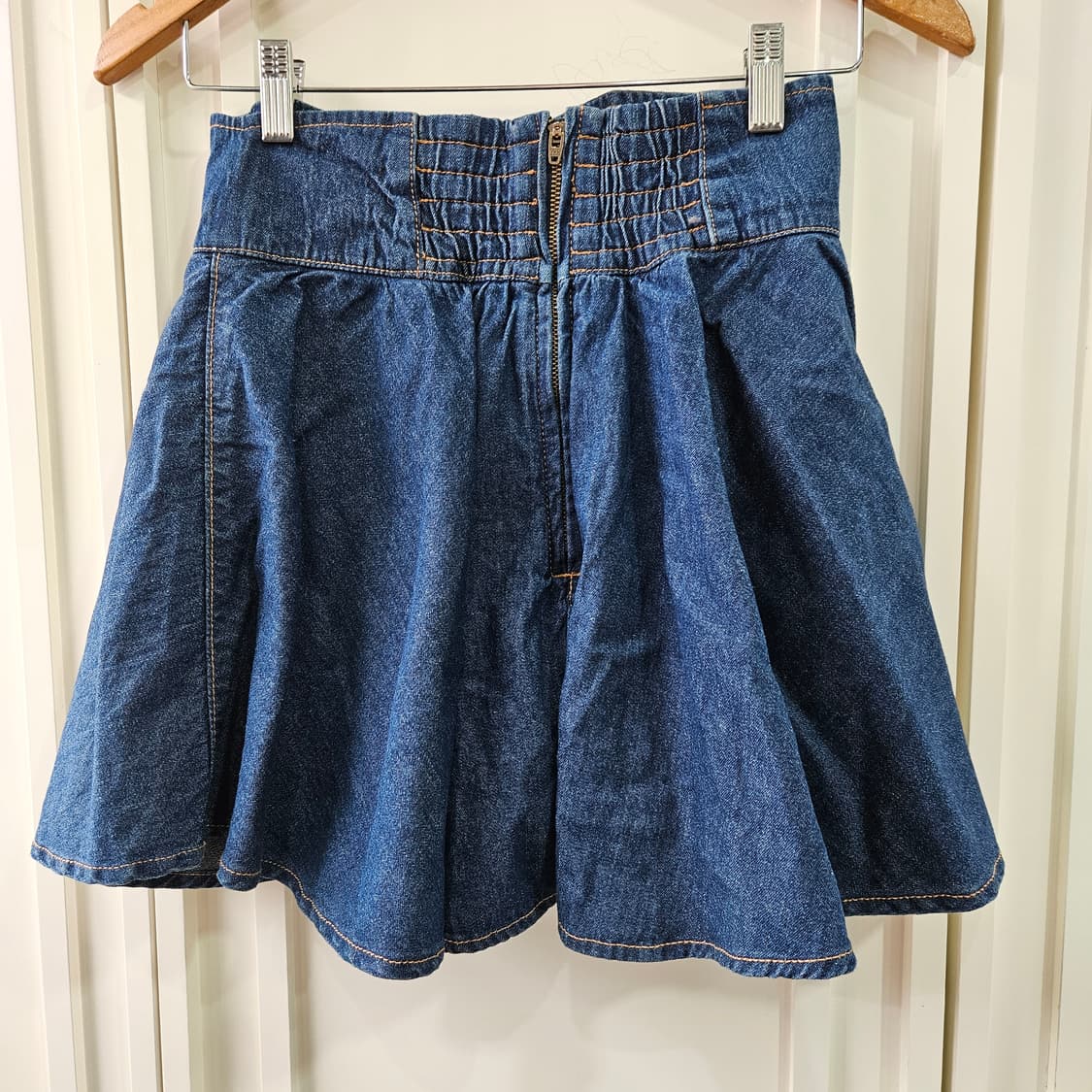 데님 코르셋 플레어 미니스커트 상품이미지3