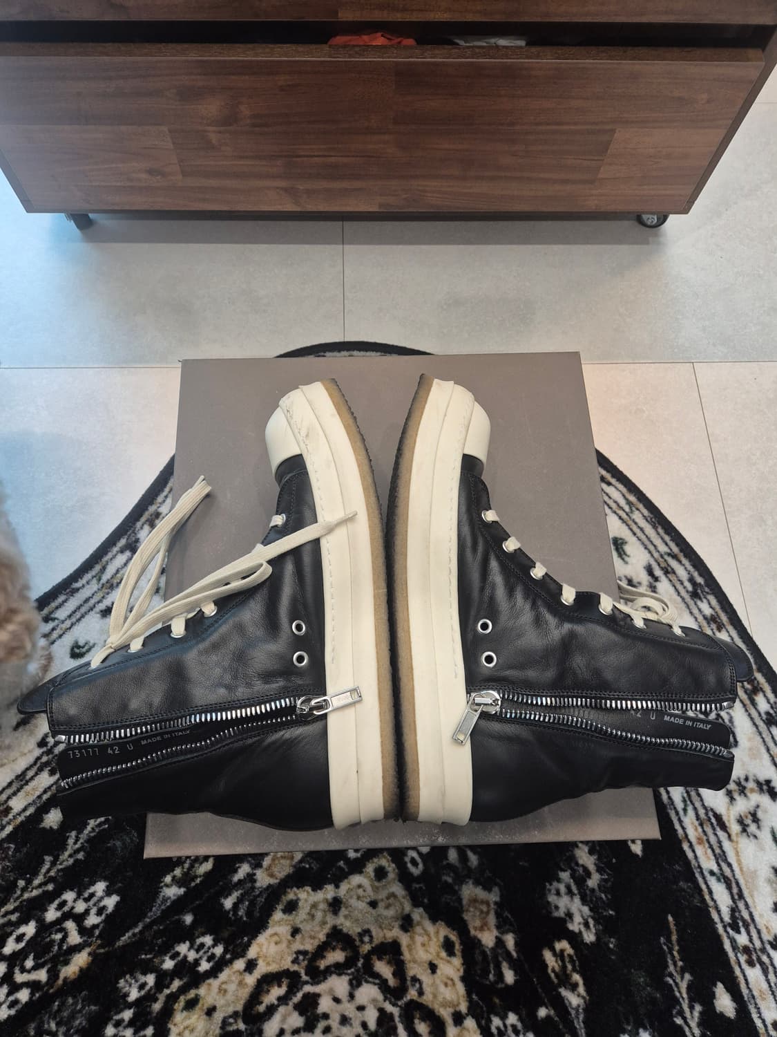 릭오웬스 라몬자 하이 크레페솔 42 상품이미지5