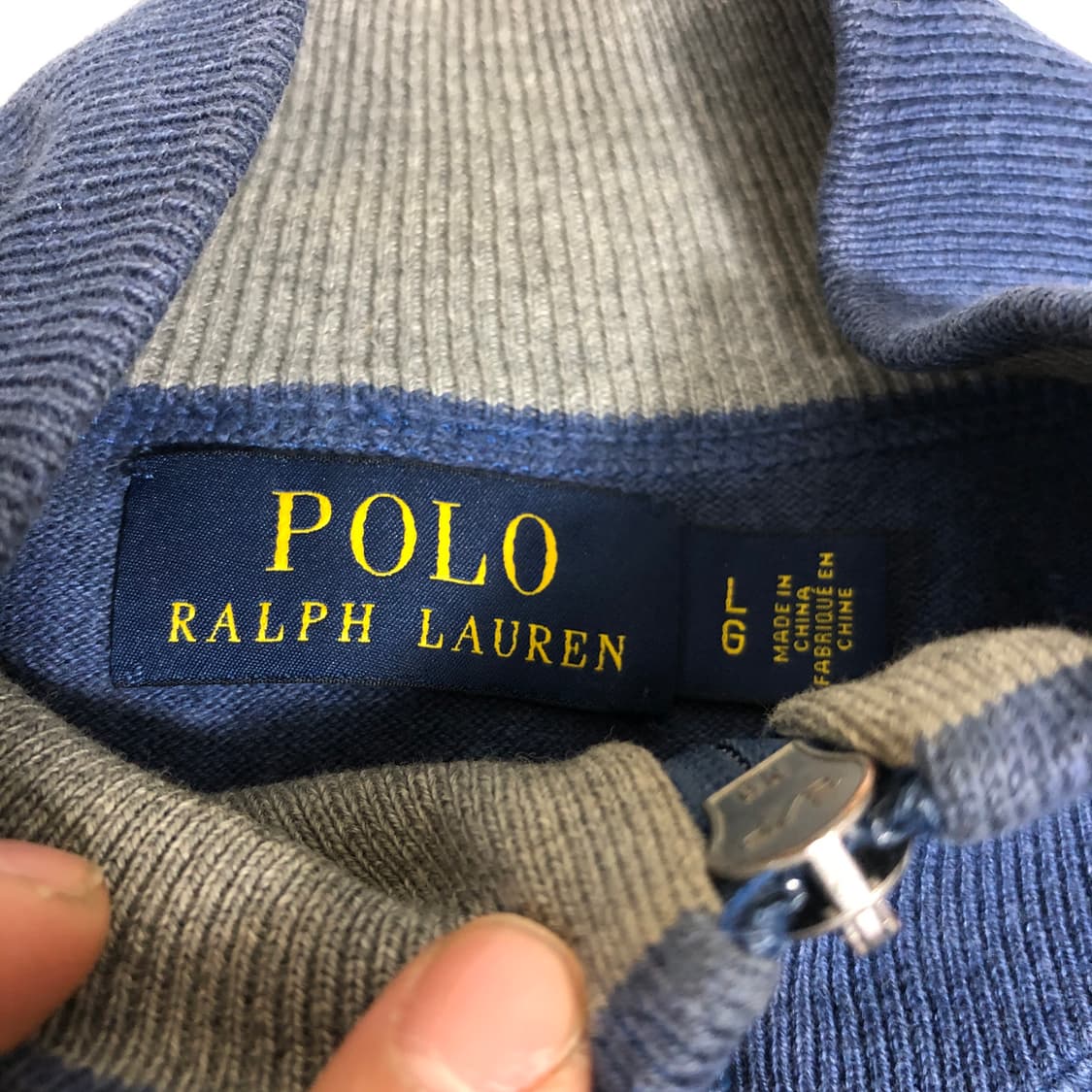 폴로 랄프로렌 니트집업 L 상품이미지2