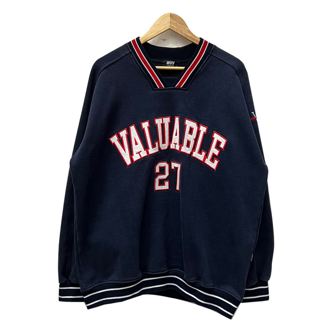 위베리벨류 오버핏 브이넥 헤비 맨투맨 L 상품이미지1