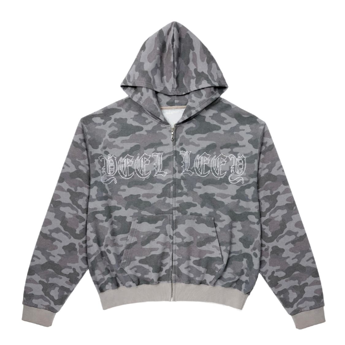 엘이이와이 스터드 카모 후드집업 상품이미지1