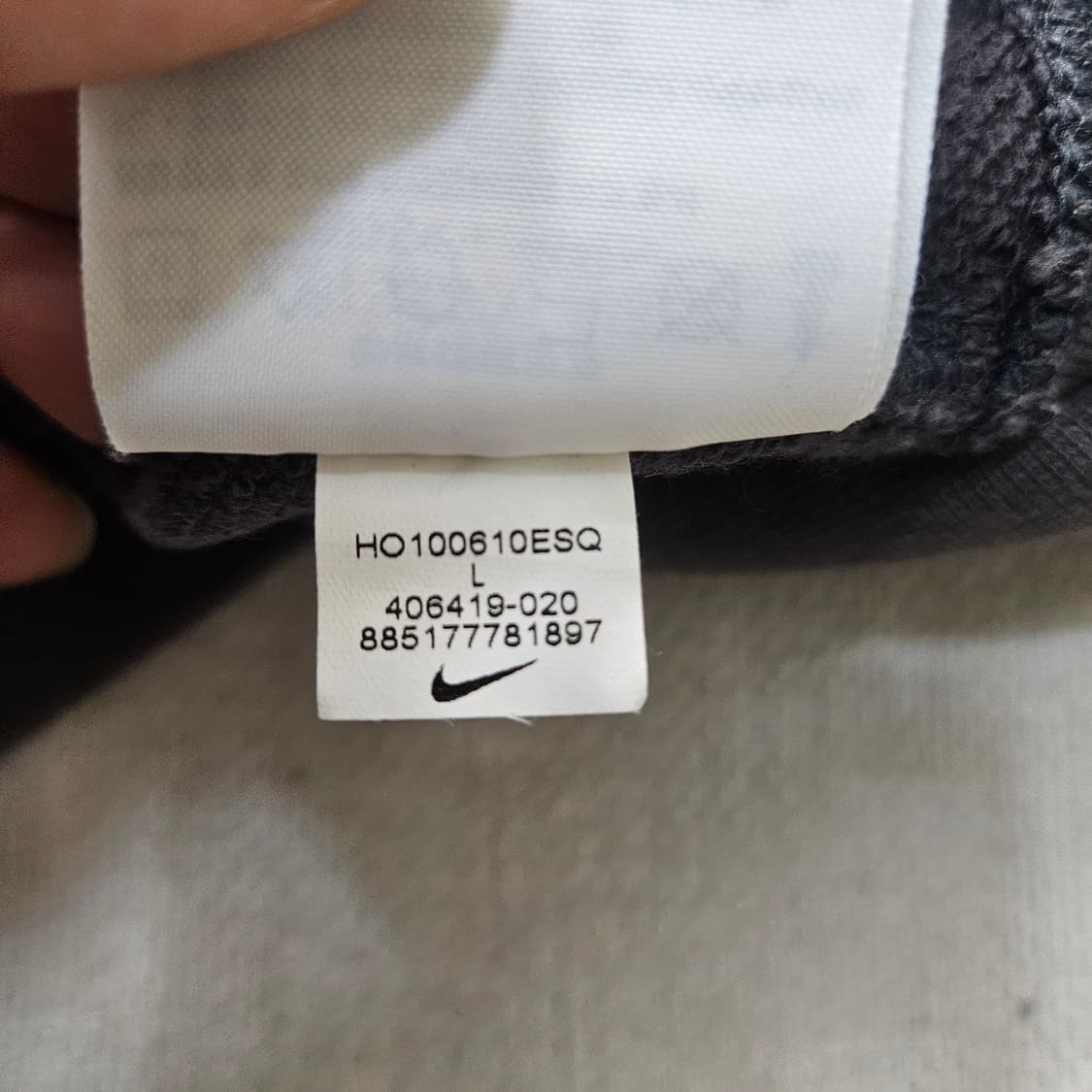 90 나이키 여성 그레이 후드집업 0319Y 상품이미지7