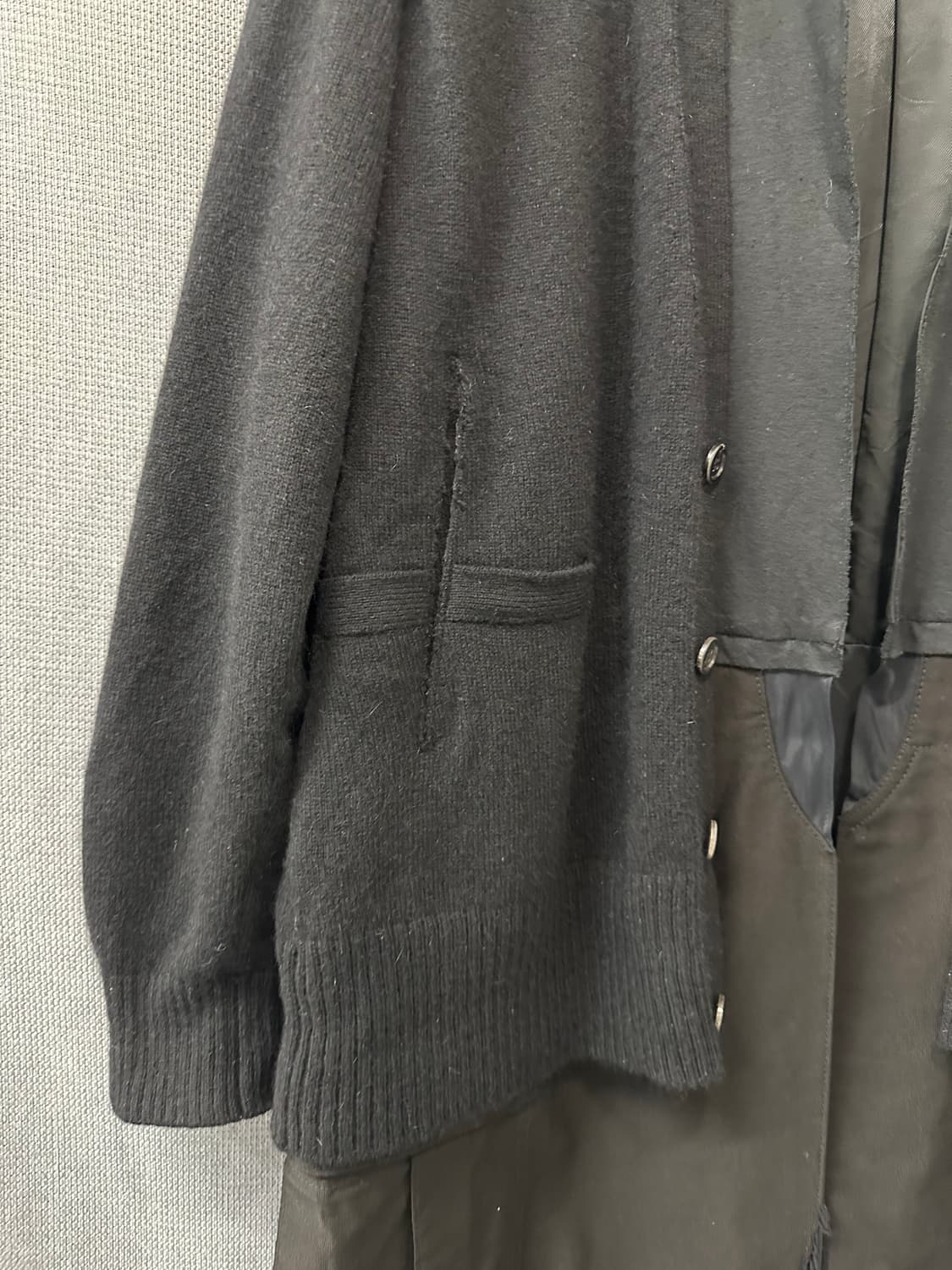 언더커버 UNDERCOVER  레이어드 롱 가디건 코트 상품이미지3