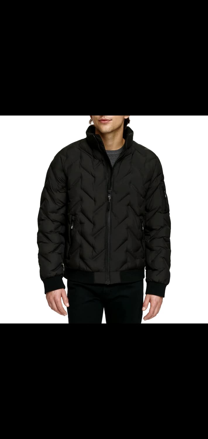 실측 XL) DKNY 울트라로프트 퀼팅 패딩 점퍼 블랙 상품이미지1