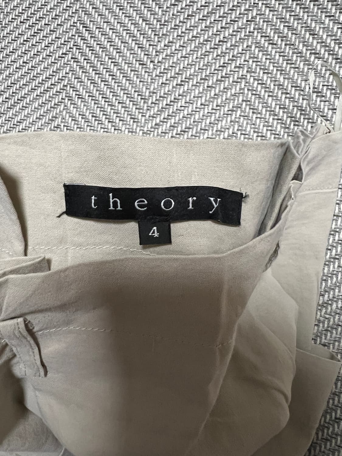 띠어리 theory 린넨 베이지 스커트 정품 상품이미지3