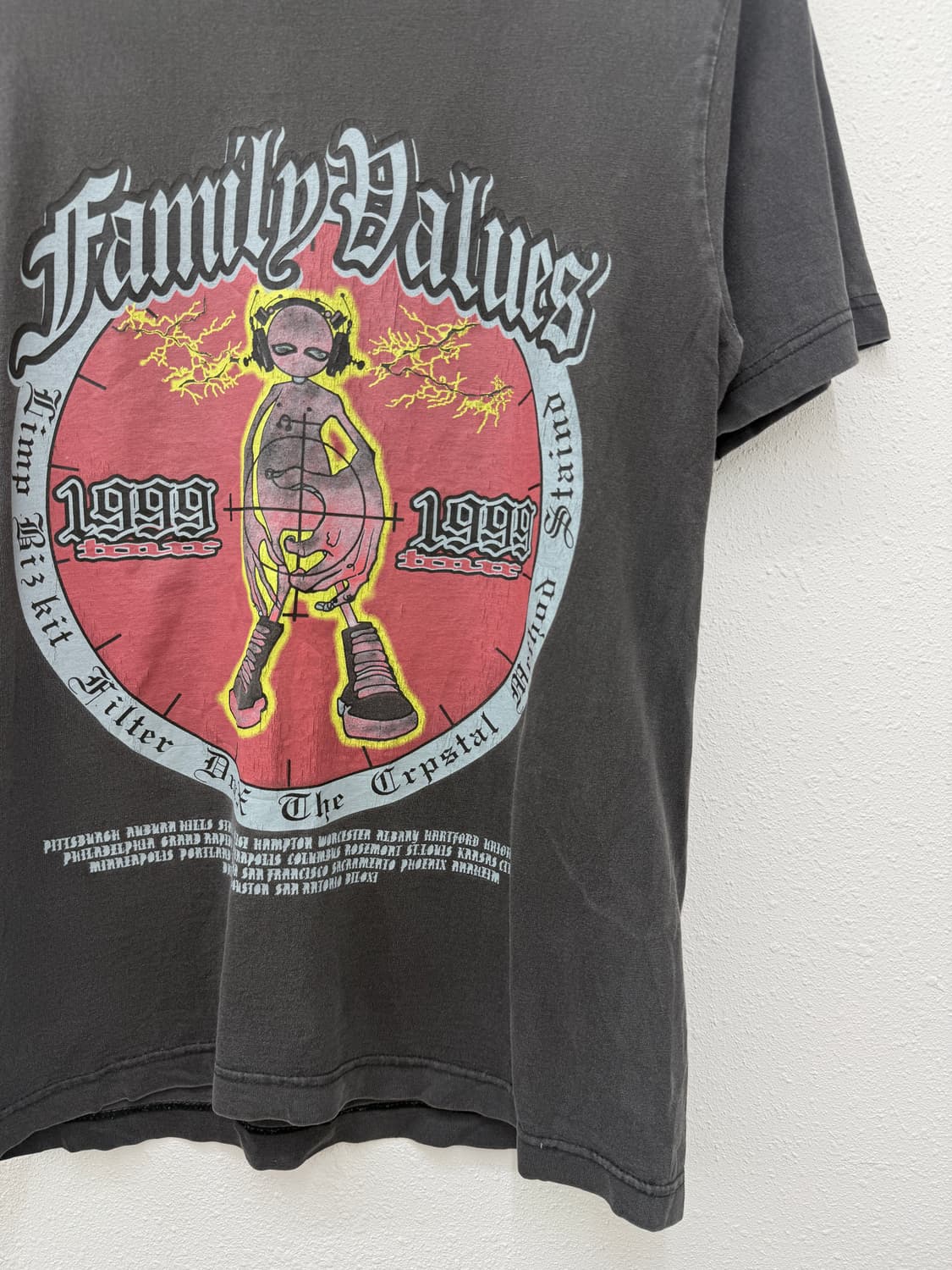 GIANT 패밀리밸류스 그래픽 빈티지 반팔 티셔츠 상품이미지3