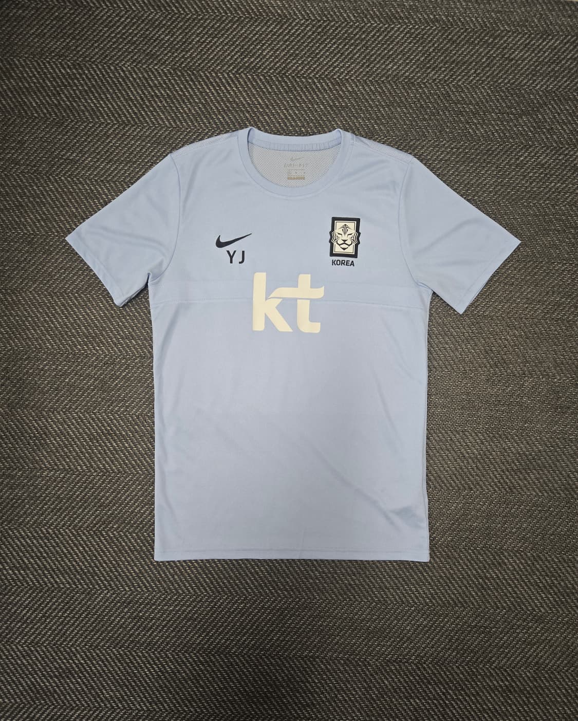 나이키 대한민국 축구 대표팀 트레이닝 티셔츠 하늘색 (2) 상품이미지1
