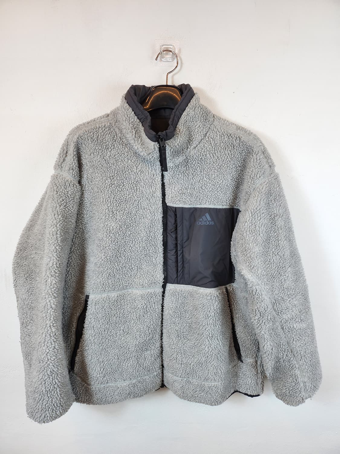 아디다스 리버서블 쉐르파 재킷 110 2XL XXL 새제품급 상품이미지2