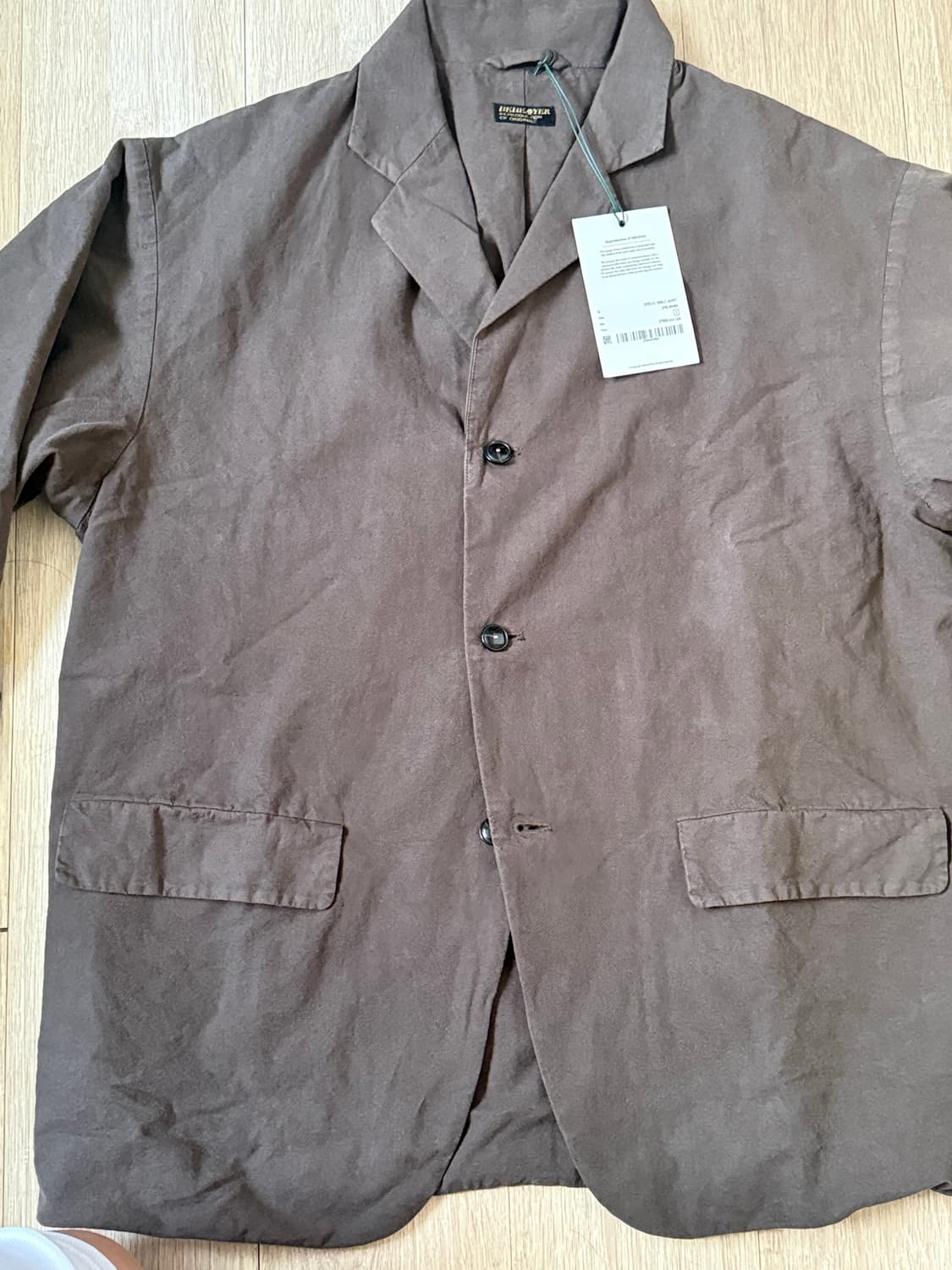 비헤비어 DYED C/L 싱글 자켓 브라운 2사이즈 상품이미지5