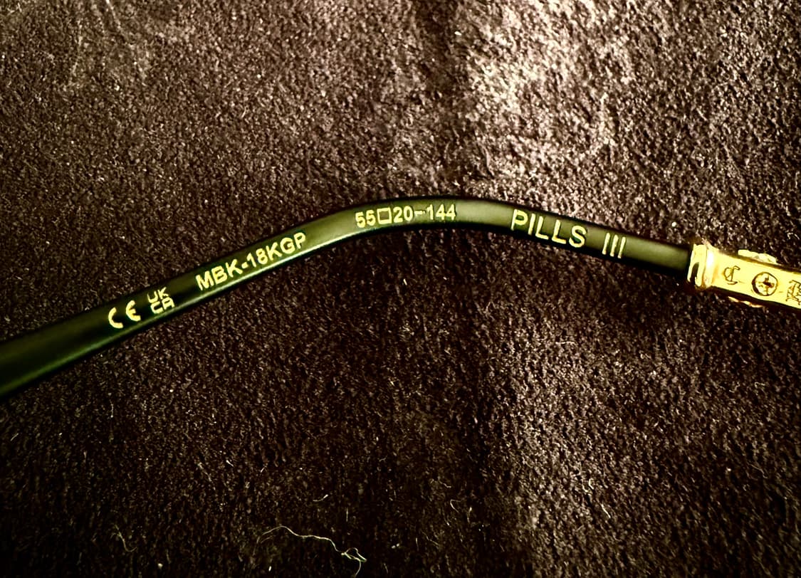 크롬하츠 필스3  MBK/18KGP 안경 상품이미지8